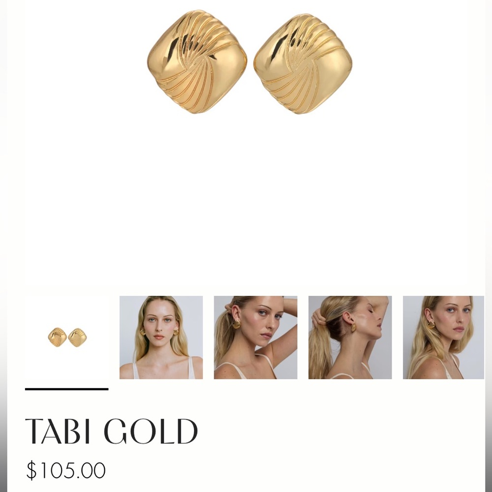 TABI GOLD HEAVEN MAYHEM EARRINGS